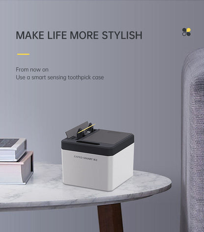 Can sense toothpick box, fully automatic innovation, home restaurant toothpick machine, hotel automatic electric pop-up toothpick cylinder
