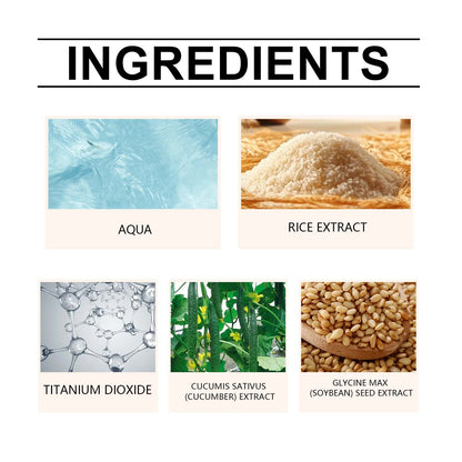Ouhoe Rice Protective Cream Outdoor Uv Isolation Waterproof Moisturizing Skin Refreshing Non-Sticky Protective Cream