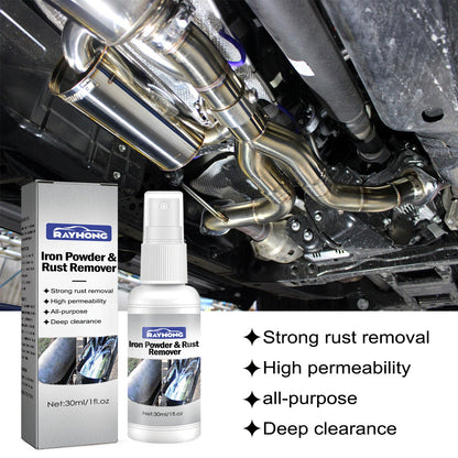 Lron Powder & Rust Remover, Multi-Functional Metal Rust Remover For Automobile And Motorcycle Exhaust Pipe Rust Renovation Maintenance