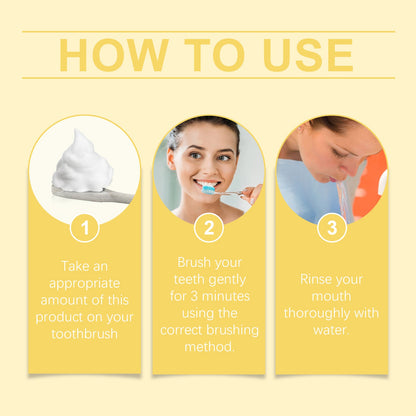 Teeth Cleaning Mousse Gently Cleans Teeth To Remove Odors, Stains And Grime Daily Beauty Mousse
