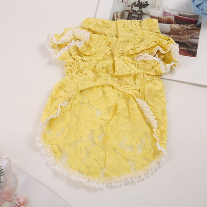 Pet Clothing Skirt Cute Dog Princess Skirt Small and Medium sized Dog Teddy Dog Pet Clothing