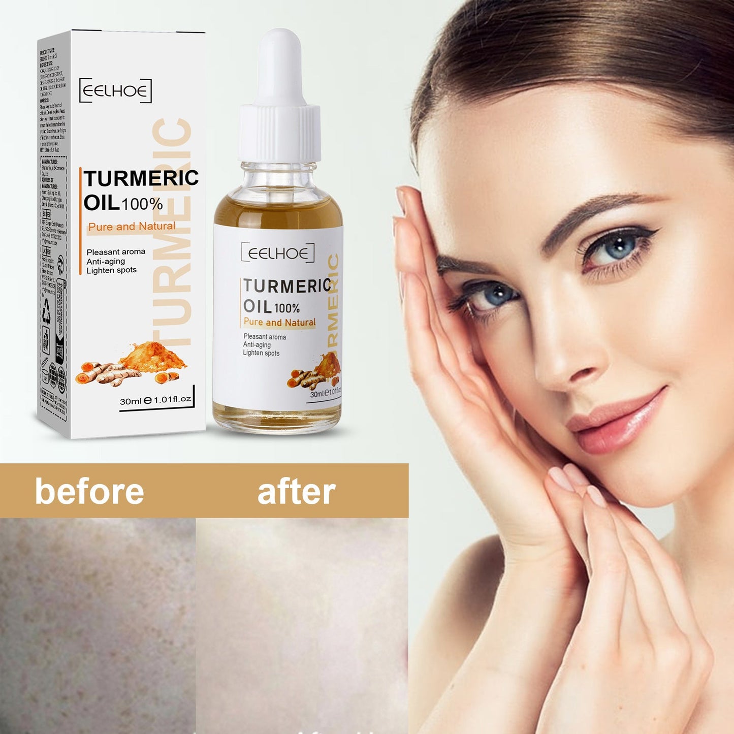 Turmeric Correction Essence Facial Care Hydrating Moisturizing Gentle Moisturizing Skin Care Essence