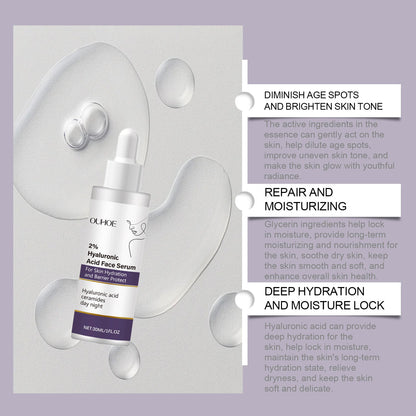 Facial Hydrating Essence With Hyaluronic Acid, Moisturizes And Nourishes The Skin Deeply
