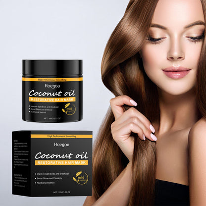 Coconut Oil Hair Mask Repair Dry Hair, Smooth And Glossy Hair Care Coconut Oil Hair Mask