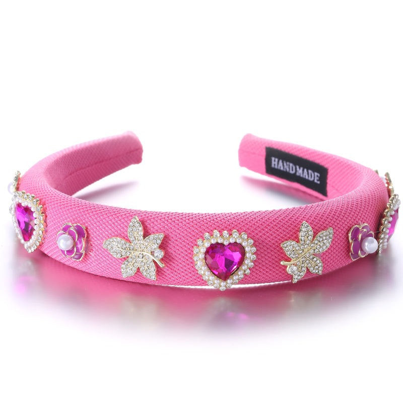 Fashionable Drip Oil Camellia Love Hair Hoop