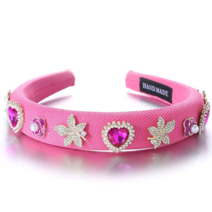 Fashionable Drip Oil Camellia Love Hair Hoop