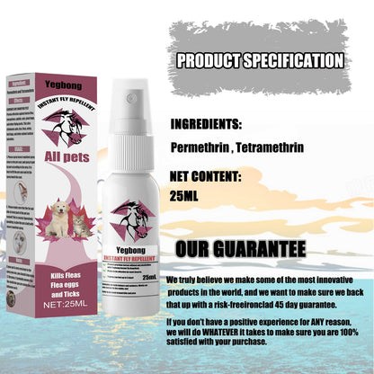 Pet Repellent, Flea Removal For Cats And Dogs External Tick And Tick Anti-Itch Spray For Cats And Dogs