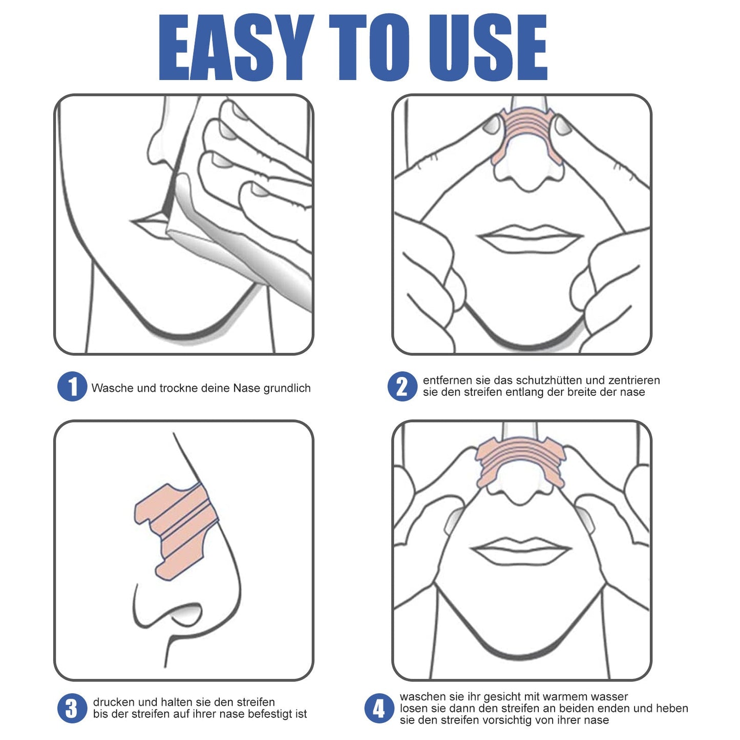 Care Nasal Strips, Anti-Snoring Snore Care Sleep Care Dilating Nasal Strips