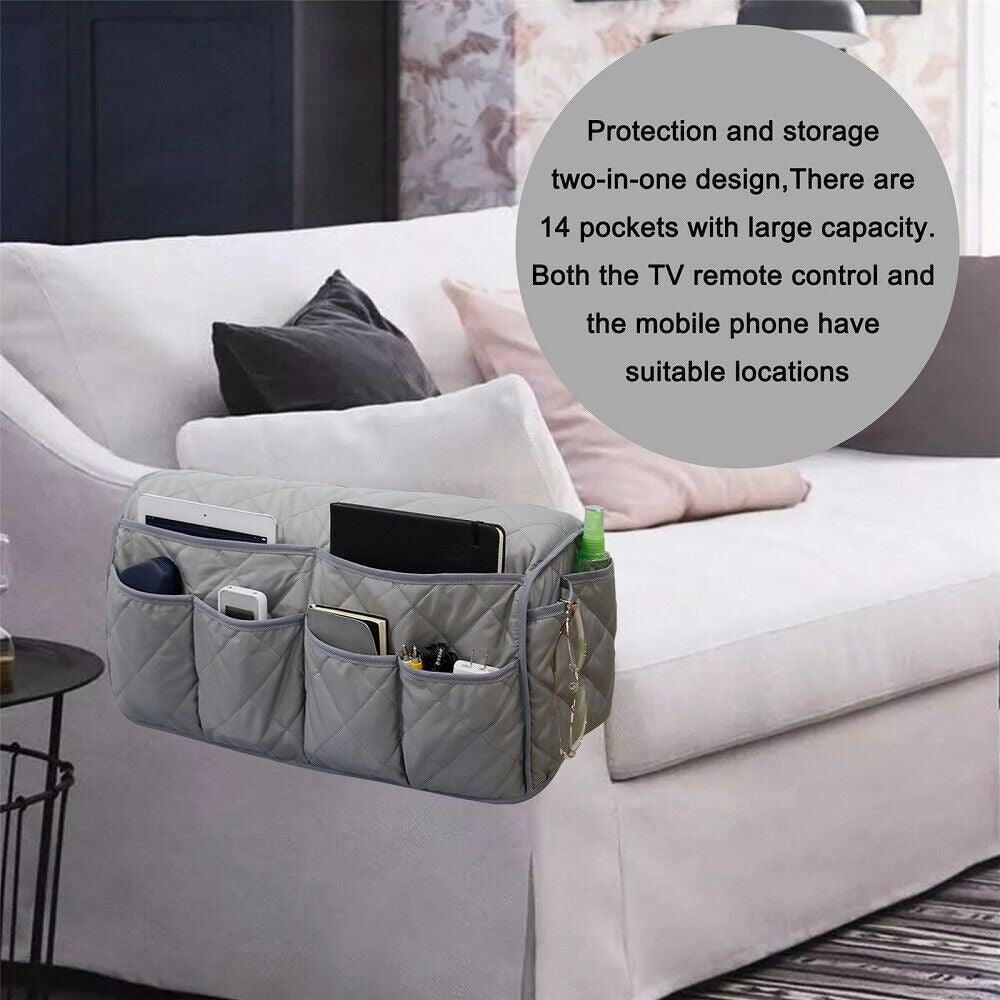 Sofa armrest storage bag, TV remote control bracket, chair side storage bag, side storage bag, miscellaneous storage bag