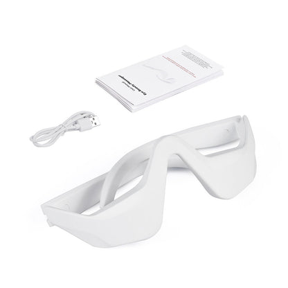 Microcurrent Massaging Eye Beauty Device with EMS and Red Light for Eye Massage and Dark Circle Reduction