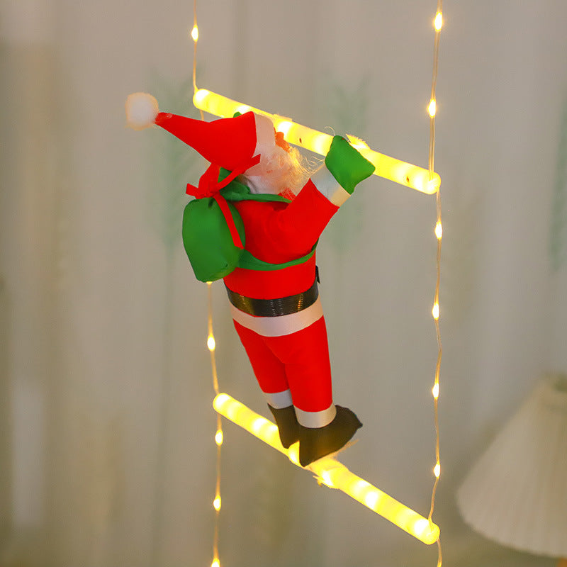 New hanging lights, LED signs, Christmas scene decoration, window display, light string, atmosphere lights