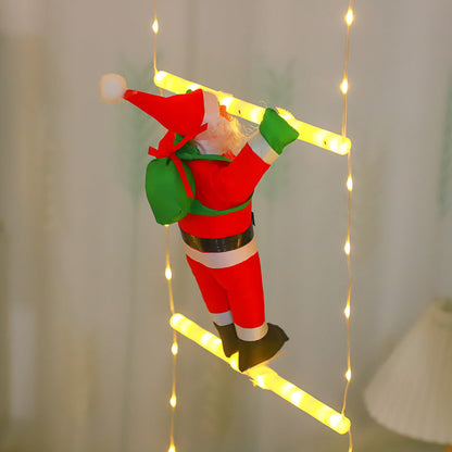 New hanging lights, LED signs, Christmas scene decoration, window display, light string, atmosphere lights