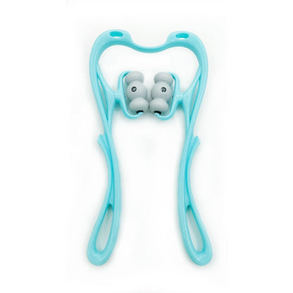 Cervical Massager Manual Massage Neck and Shoulder Massager Six Wheel Massager Neck Clamp Divine Tool