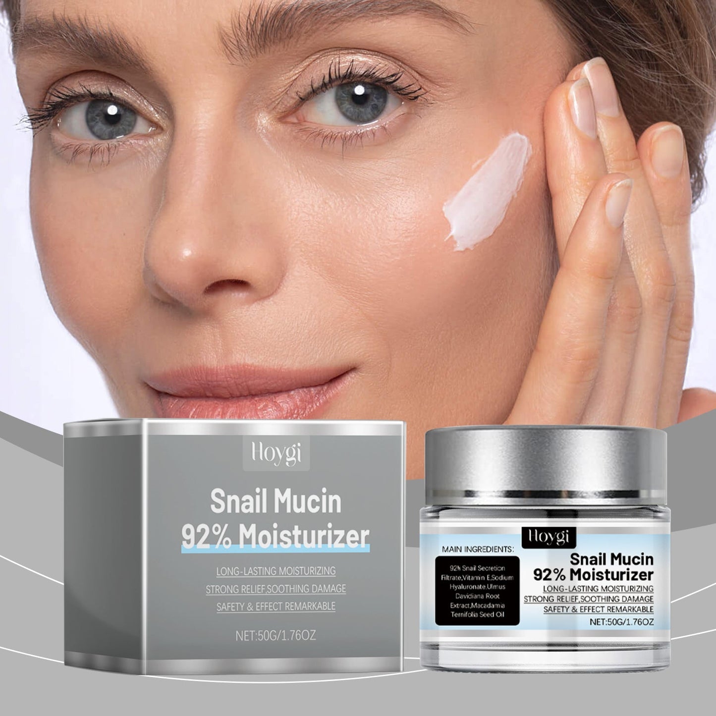 Snail Moisturizer, Nourishing And Moisturizing Facial Care Moisturizing Cream To Improve Dull Skin