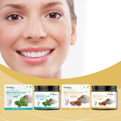 Volcanic Ash Bentonite Dental Powder Tooth Cleaning Powder To Remove Stains And Maintain Oral Hygiene