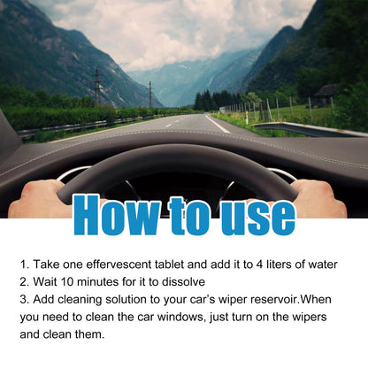 Car Windshield Cleaner, Car Glass Rearview Mirror Cleaning Oil And Removal Fog Cleaner