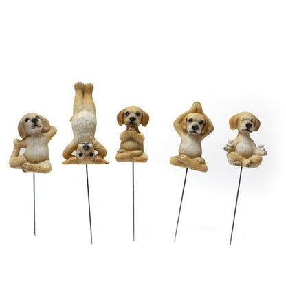 Mini Puppy Plugin Garden Bonsai Ornament Decoration Micro Landscape Resin