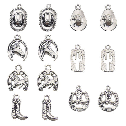 Denim Series Silver Alloy Pendant