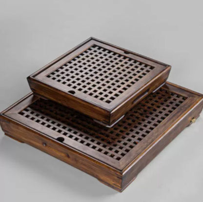 Ningya bamboo tea tray square size tea table