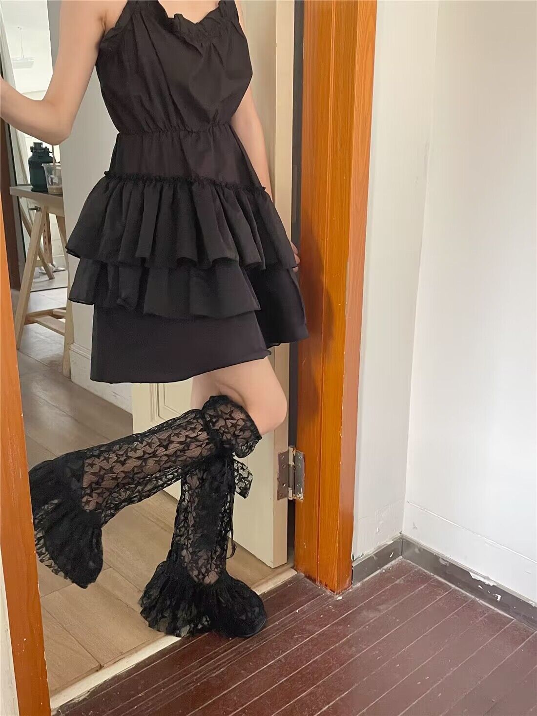 Girl Sweet Girl Foot Sock Lolita Cute XINGX Thin Lace Leg Warmer