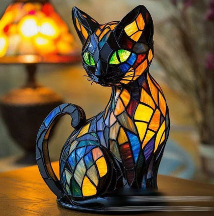 LED Small Night Lamp Art Animal Statue Creative Home Desktop Decoration