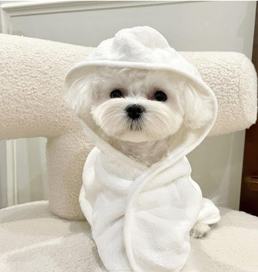 Dog Four Seasons Can Wear Bath Dry Bathrobe