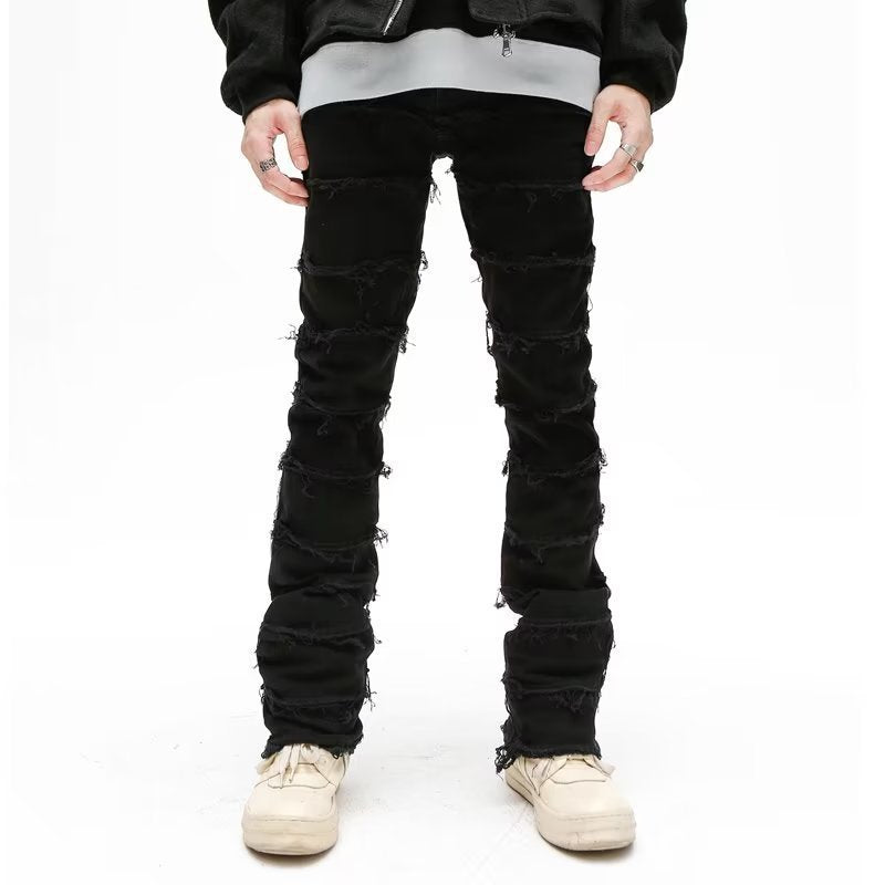 American Personality Hip Hop Zipper Jeans