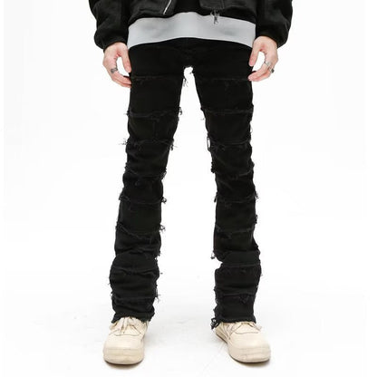 American Personality Hip Hop Zipper Jeans