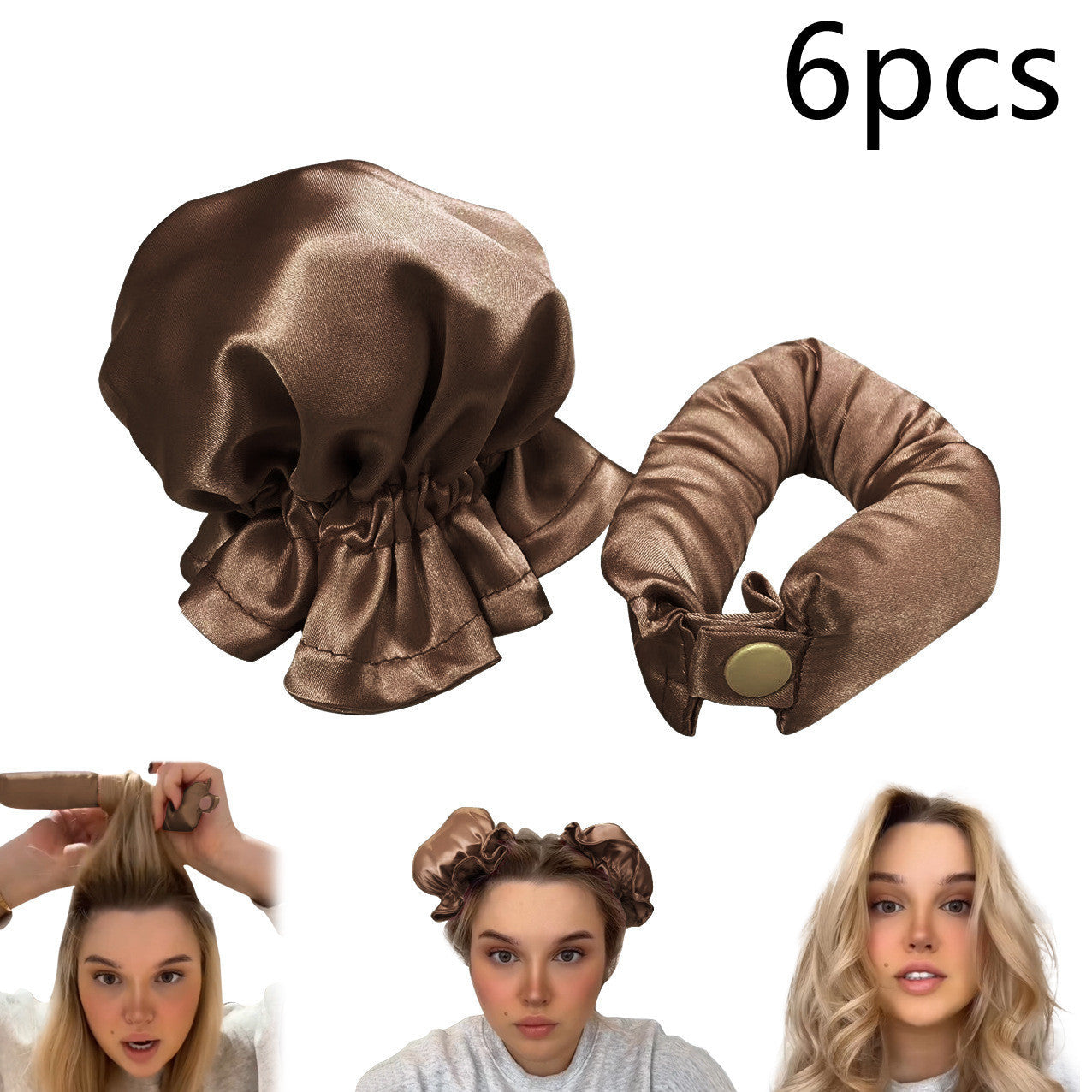 Heatless Cloth-Covered Curling Rod