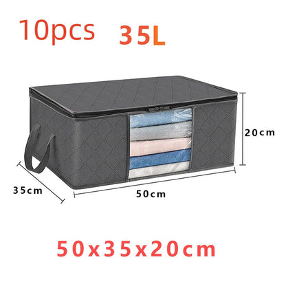 Clothing Cotton Quilt Blanket Transparent Window Large Capacity Storage Box