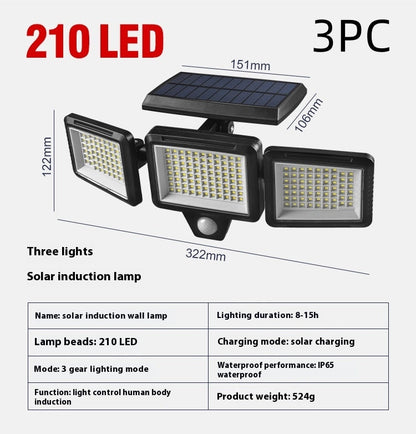 Outdoor Solar Wall Lamp Intelligent Induction