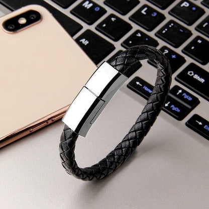 USB Bracelet Charger Cable for iPhone USB C Micro