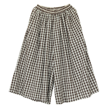 Plus Size Cotton Linen Culottes