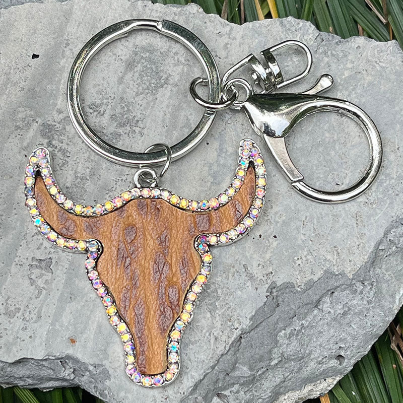 Retro Western Style Handbag Pendant Keychain