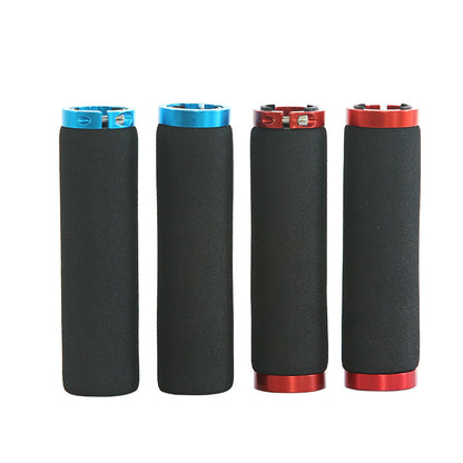 Bicycle Sponge Handle Cover Unilateral Bilateral Locking Mountain Bike Grip Non-Slip Sweat-Absorbing Foam Cotton Handle Gloves