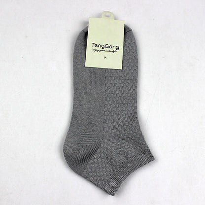Bamboo Fiber Mens Low Cut Socks