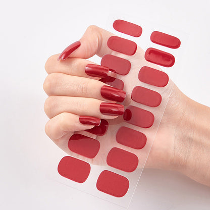 Nailart Sticker Pure Solid Color Self Adhesive
