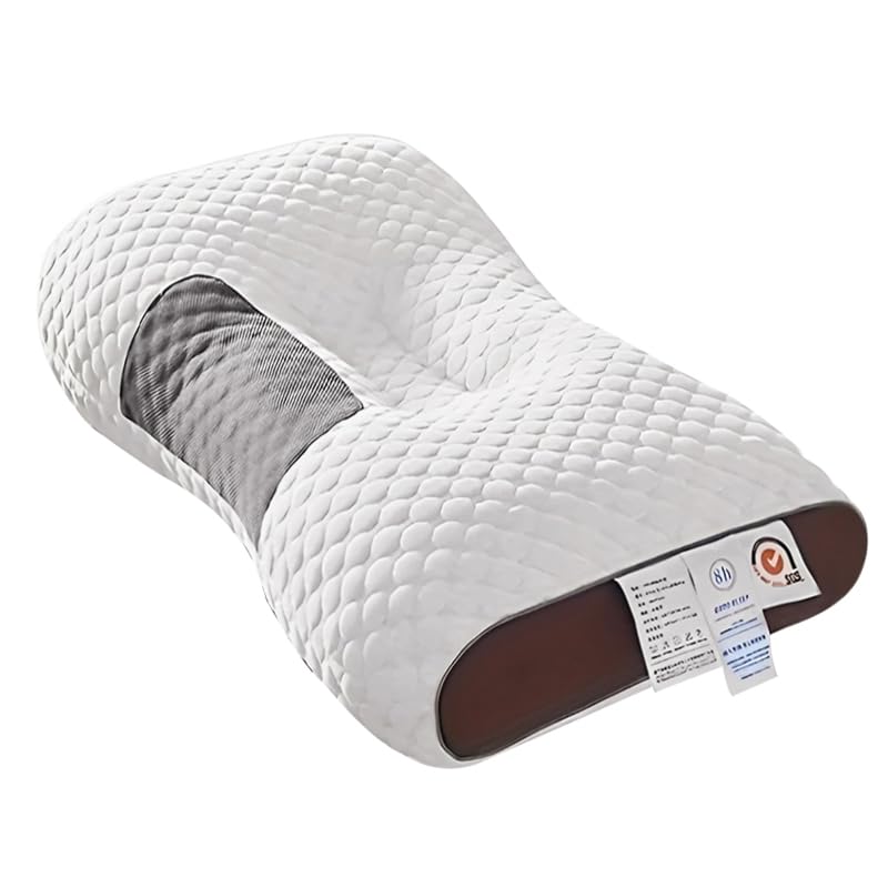PainEase Neck Shoulder Massage Pillow Ergonomic Support White 19x29 Inch 1pc