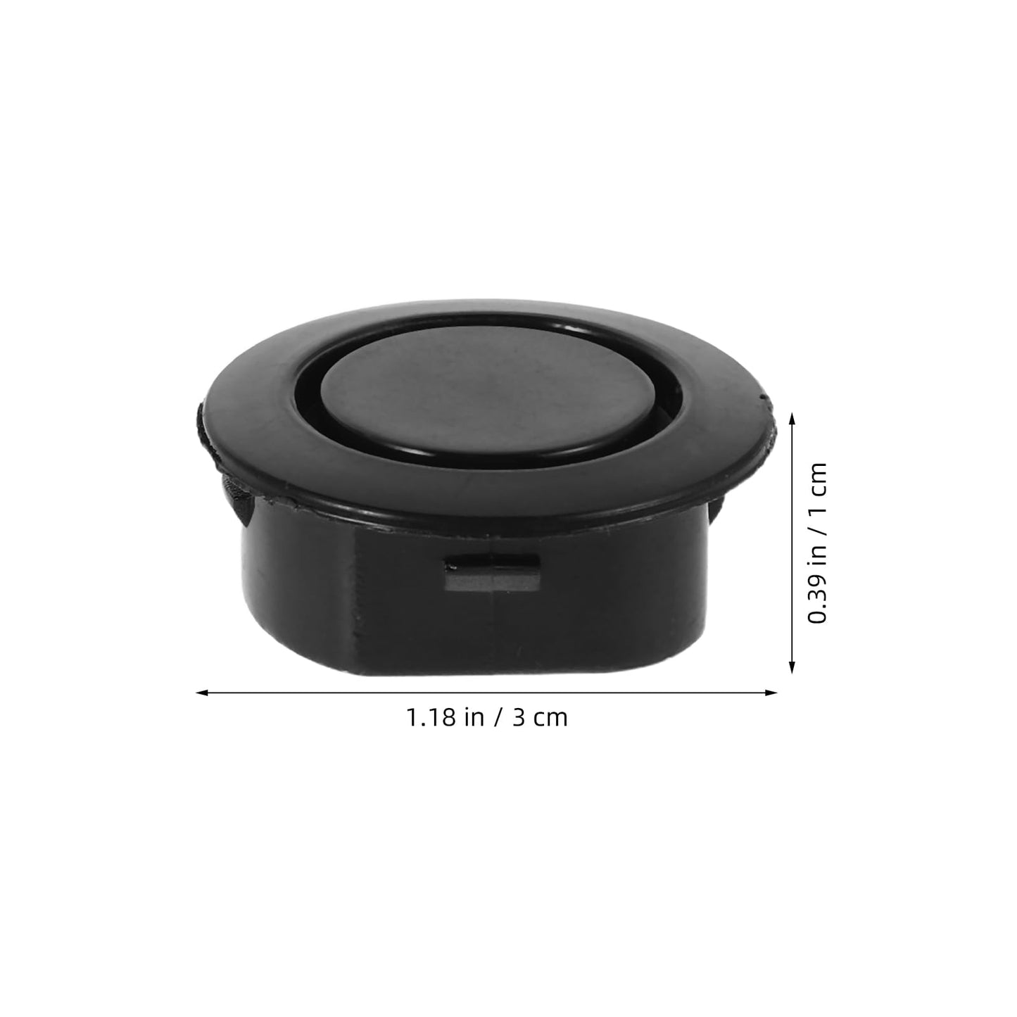 Homoyoyo 10PCS Car Rear Bumper Radar Hole Cover Plastic Plugs Black