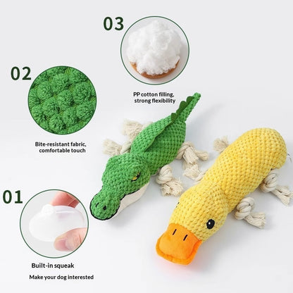 Chewing And Teeth-cleaning Plush Pet Toy With Sound