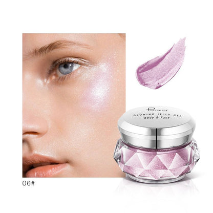 Mermaid Glow Highlighter Jelly Gel - Festival Body Glitter Makeup