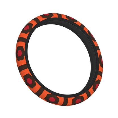 Overlook Hotel Carpet Steering Wheel Cover Universal 15 inch Black