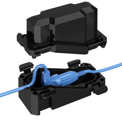 CFMASTER Outdoor Electrical Connection Box IP66 Weatherproof 7x3x4in Black
