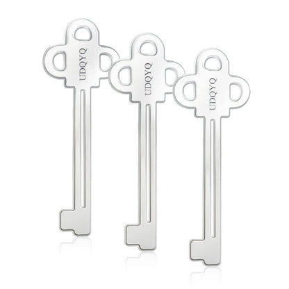 UDQYQ Stainless Steel Tube Squeezer Key 3 Pieces Silver Metal Dispenser