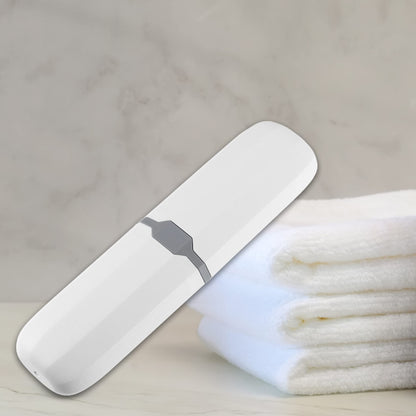 VOCOSTE Toothbrush Travel Case Plastic White 7.87x2.17 Inches