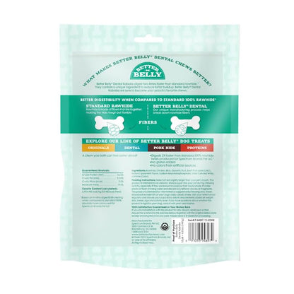 BestBy12/25 Better Belly Dental Kabobs Dog Chews Spearmint 10 Count