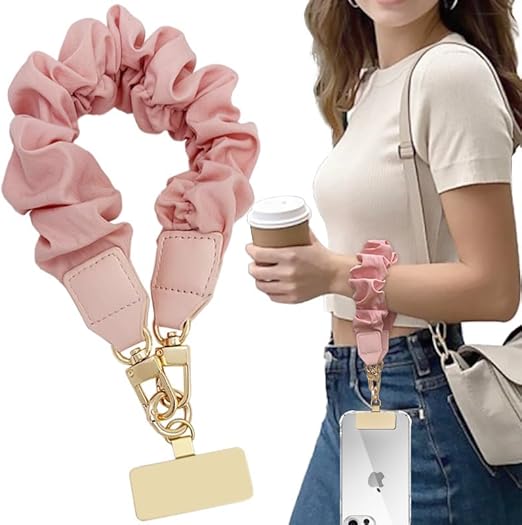 Yiflin Multi-function Stretchy Keychain Wristlet Pink Small