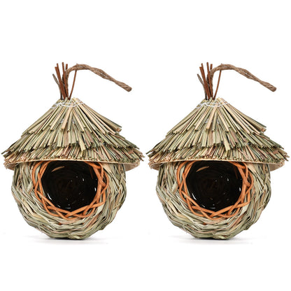 Creative Hanging Straw Bird Nest Manual Environment Layout