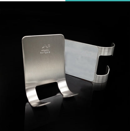 Stainless steel wall-mounted razor rack