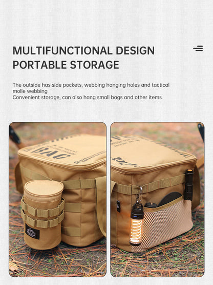 Outdoor Large Capacity Storage Bag 20L Set Pot Cooker Collision Resistant Multifunctional Portable Gas Tank Storage Bag Camping